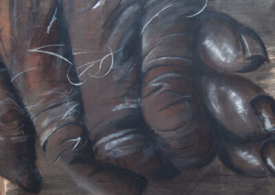 Unconditional: 2020, Pastell, auf, Holz, 80x80