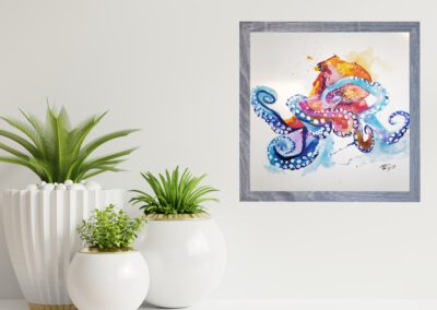 Octopus: Paperwork, 20x20, 2022