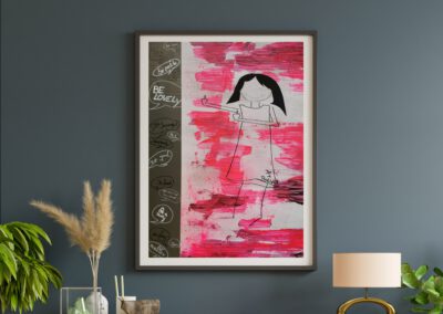 I don´t like to: Acryl auf Pappe, 70x40, 2023